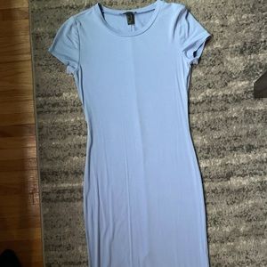 Light Blue Midi Bodycon Dress